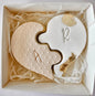 Personalised Heart Puzzle Cookie (2 pack)